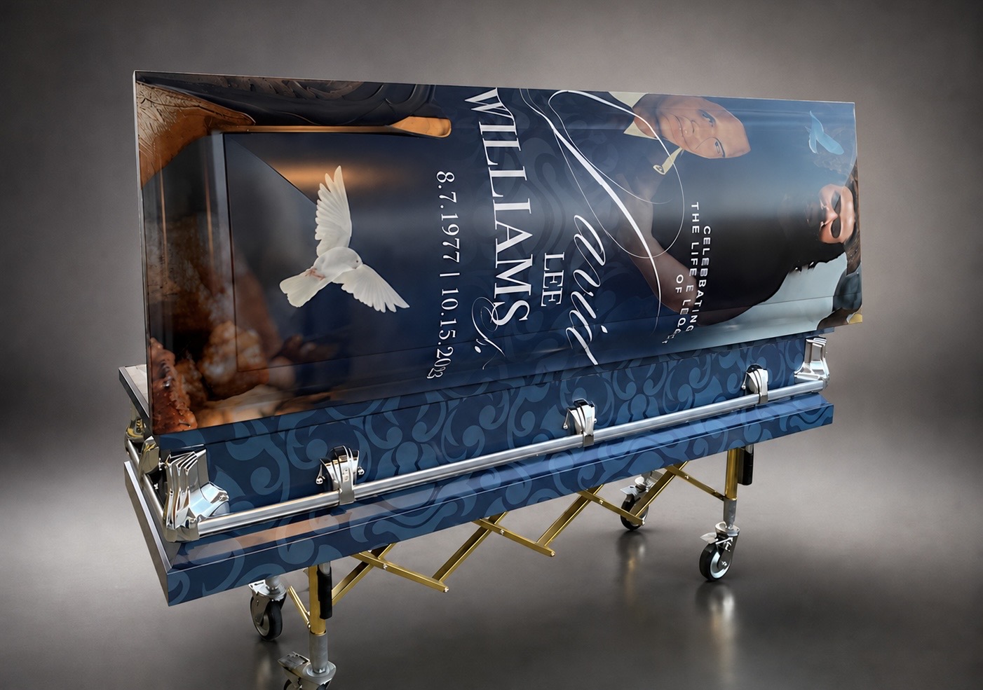 Faith-inspired coordinated memorial artwork