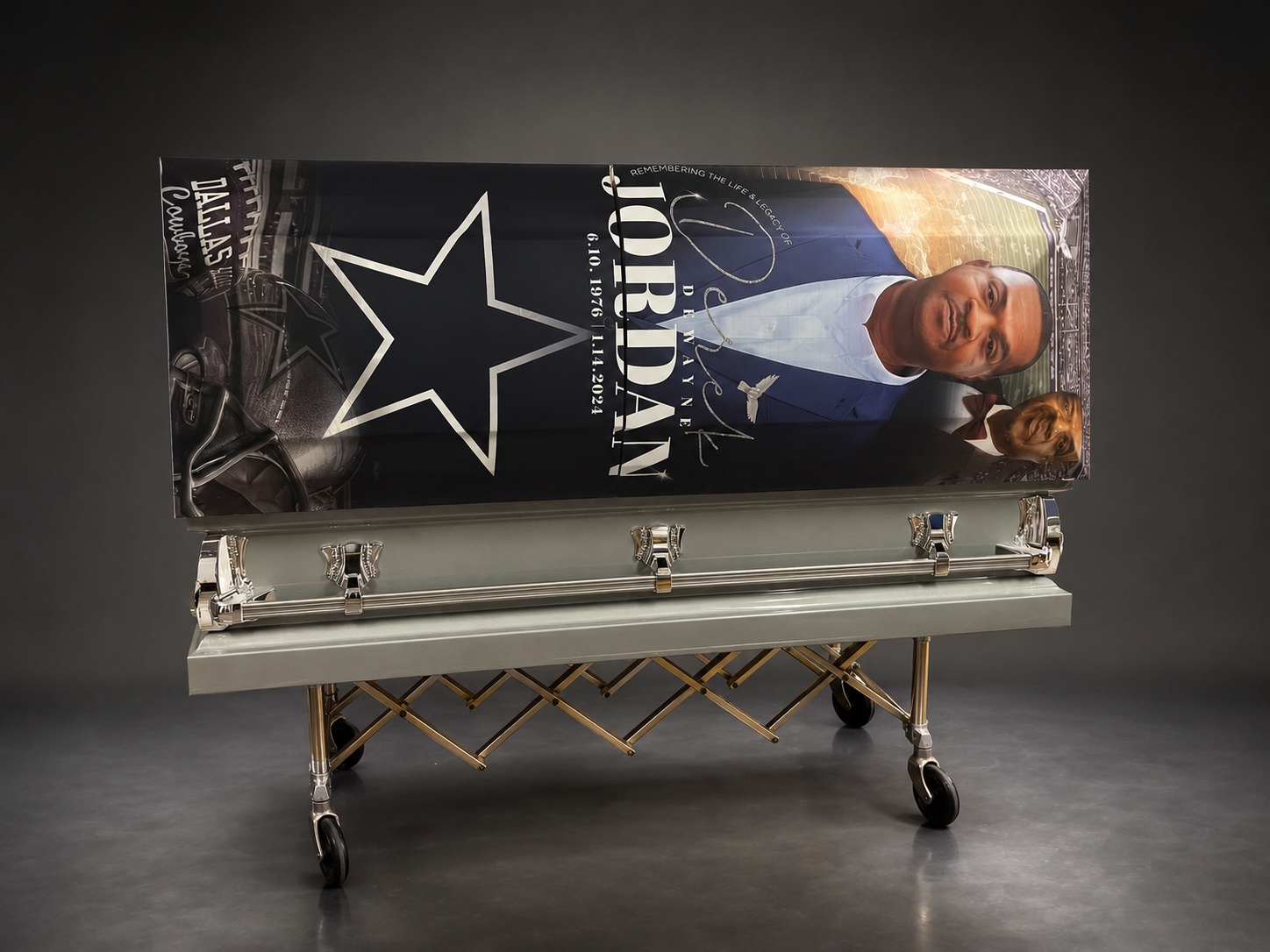 Custom memorial artwork coordinated across keepsakes