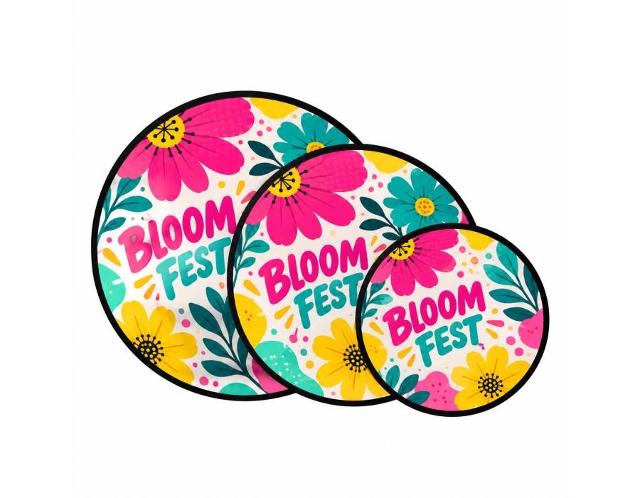 Custom Round Pop Out Banner product view