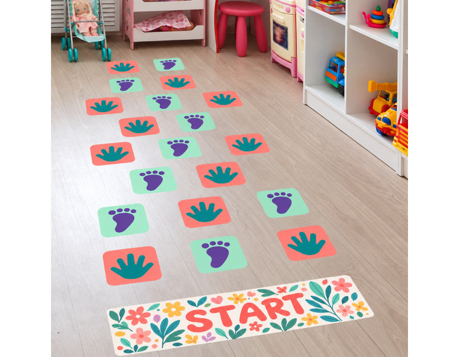 Custom Footprint Removable Floor Graphics product view