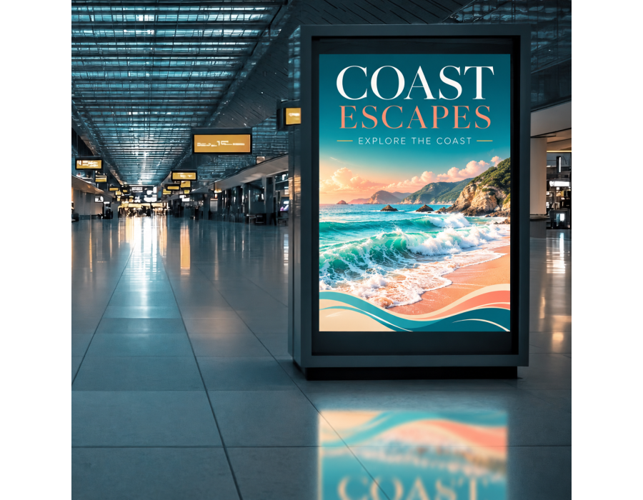 Custom ORAJET® CLEAR Backlit Signage product view