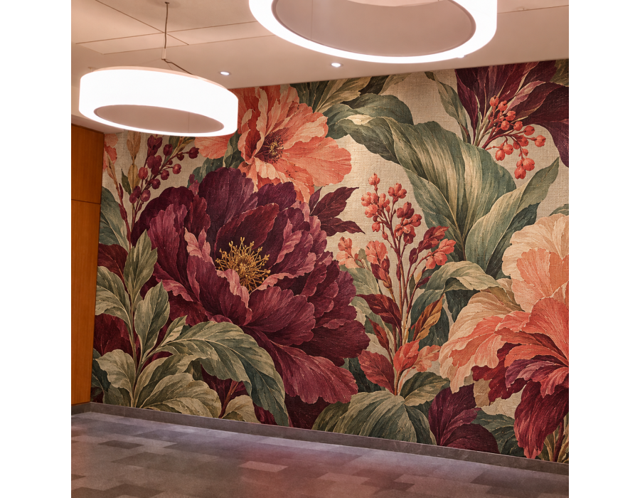Custom Printed Fabric Wallpaper product view