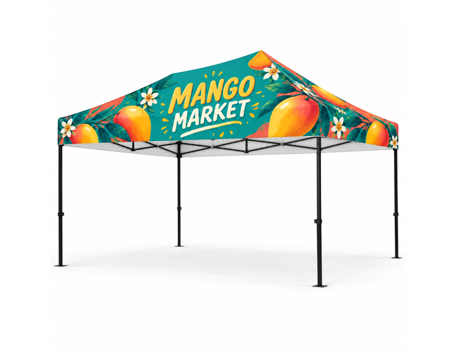 Custom (Black) 15' Tent 17'' Valance product view