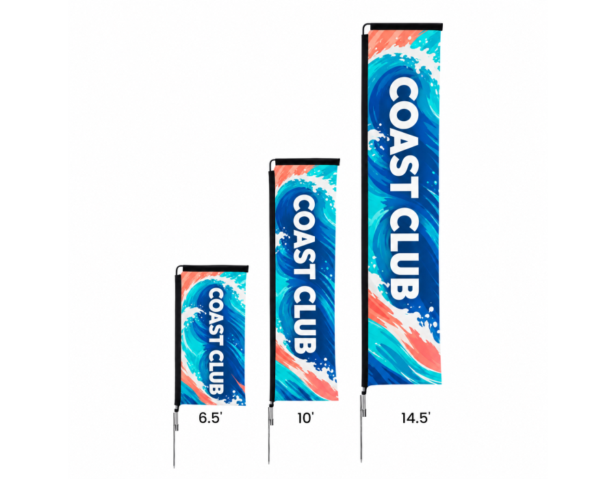 Custom Rectangle Flags product view
