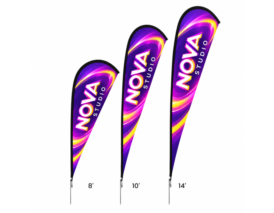 Custom Teardrop Flags product view