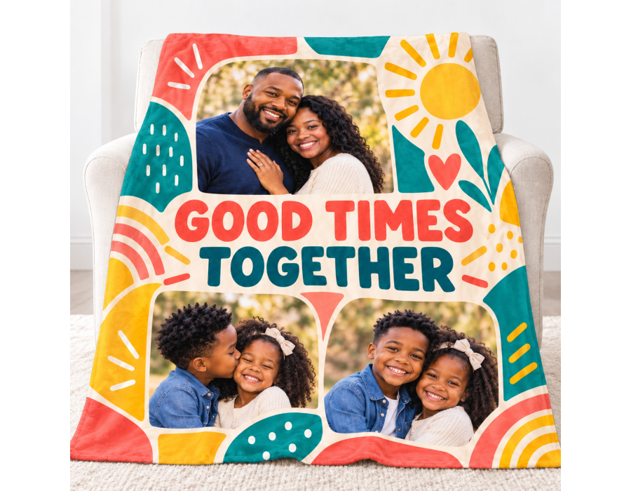 Custom Photo Blanket product view