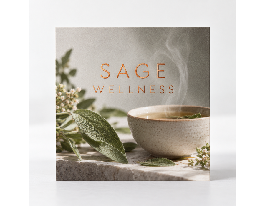 Hot Foil Social Cards product view