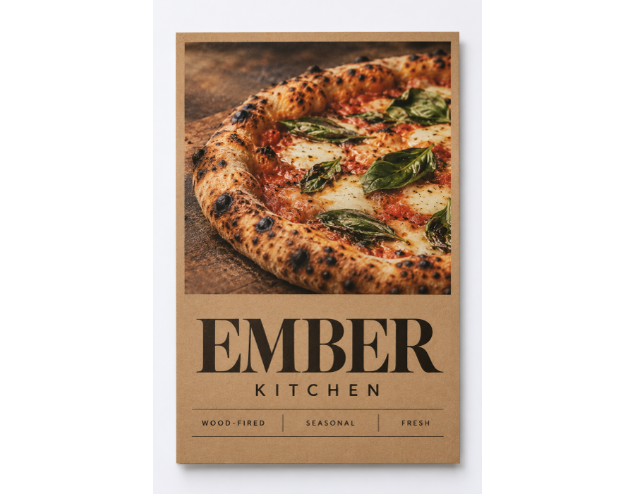Brown Kraft Menus product view