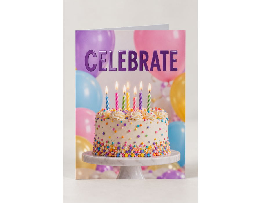 Raised Spot UV Greeting Cards product view