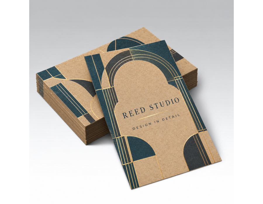Brown Kraft Announcement Cards product view