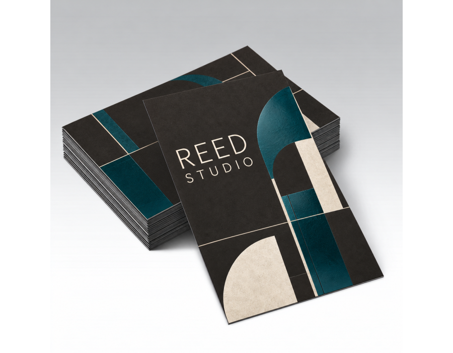 Suede Announcement Cards product view