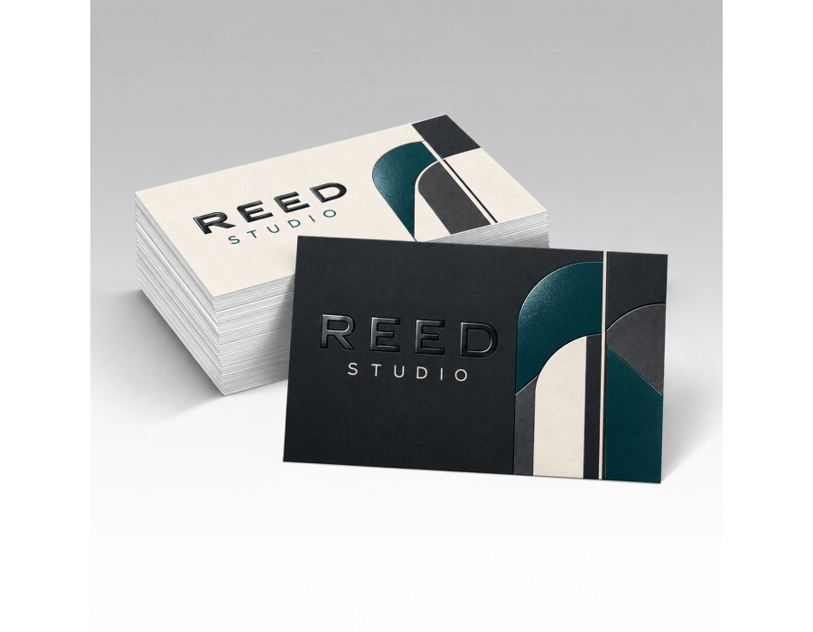 Raised Spot UV Business Cards product view