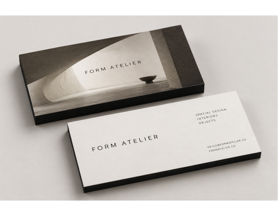 Black Edge Business Cards product view