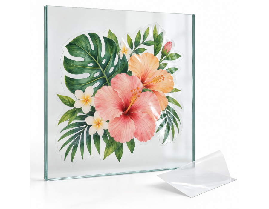 Clear Kiss-Cut Static Cling product view